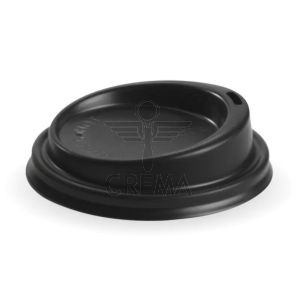 Biopak 80mm PS Black Small Lid Carton (1000)