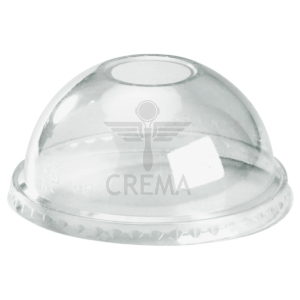 BioPak Clear Dome Lid 22mm Hole Carton (1000)