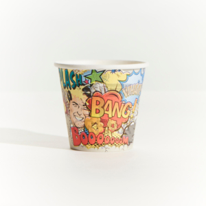 8oz Single Wall Truly Eco Cup Sleeve  - WHAM (50)