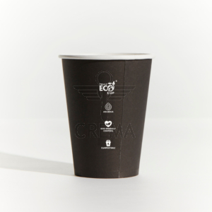 12oz Single Wall Truly Eco Cup - Black