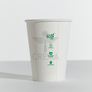 12oz Single Wall Truly Eco Cup - White