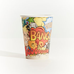12oz Single Wall Truly Eco Cup Sleeve  - WHAM (50)