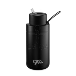 Frank Green Ceramic Reusable Bottle - 34oz/1,000ml - Midnight Black
