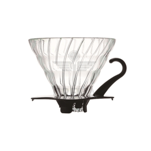 Hario V60 Dripper Glass Black 2 cup
