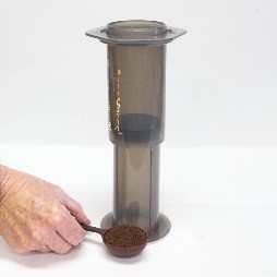AeroPress Coffee, Step 1