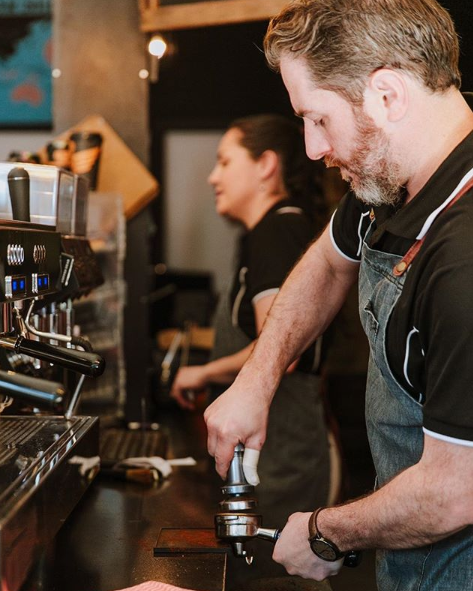 Baristas at Crema Coffee Garage Broadmeadow